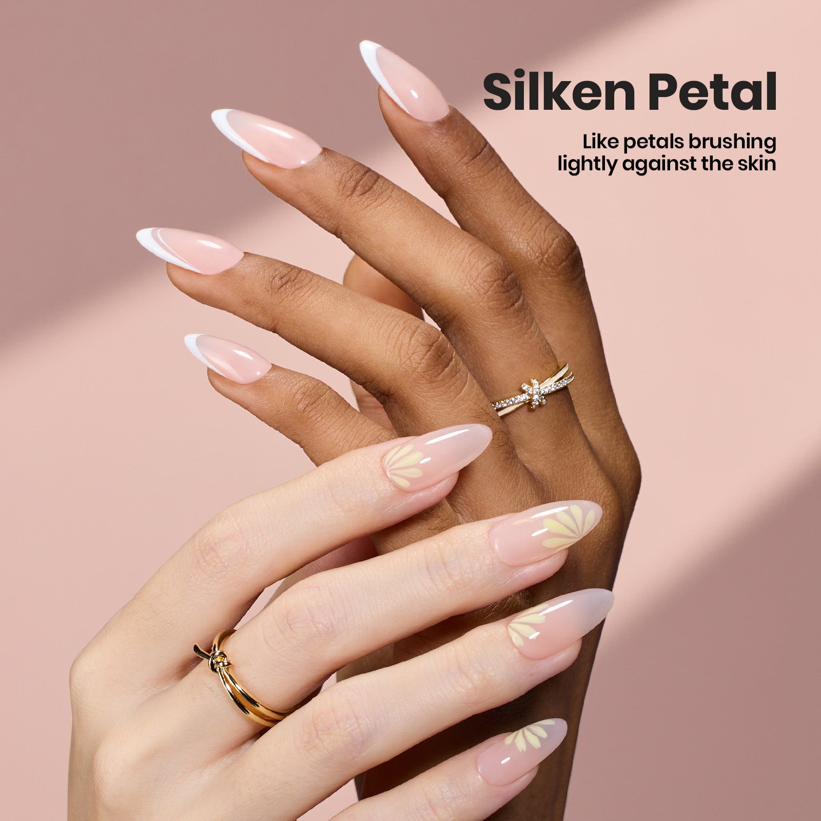 Beetles Builder Gel Nail Kit-Silken Petal 2 Pcs 8 in 1 Nail Thickening Strengthening Building Apex for Beginner DIY Salon at Home,UV Clear & Jelly Nude Builder Gels with Nail Brush,New Bottle