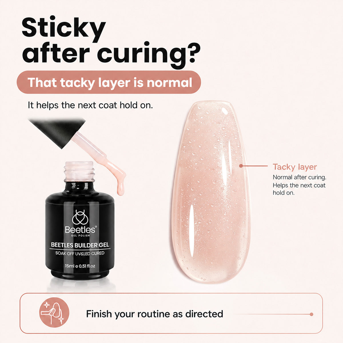 Beetles Builder Gel for Nails,8 in 1 Jelly Nude Color for Building Instant Apex Extension & Strengthener, Friendly for Beginner Women DIY Nail at Home, UV & LED Lamp Needed