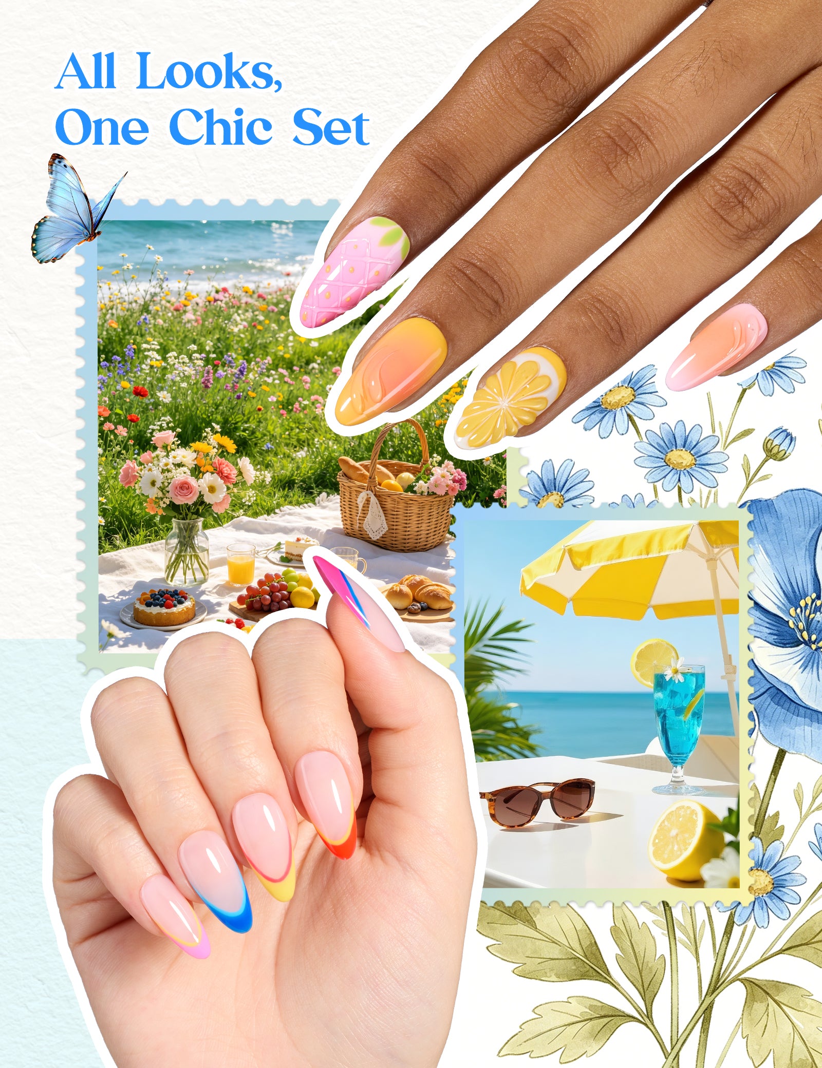 Summer Garden | 30 Trending Summer Colors HEMA Free With Top And Base Coat 10ml