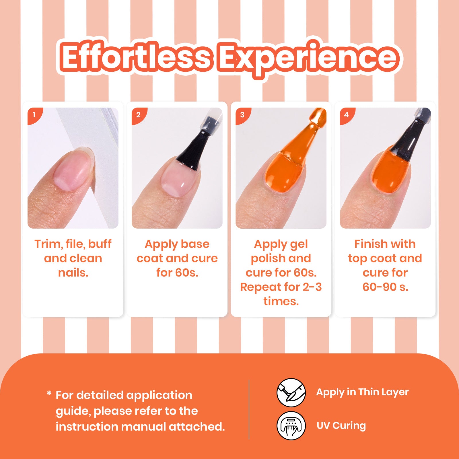 Beetles Summer Voyage - Citrus Pop Orange Summer Nails Neon 9ml