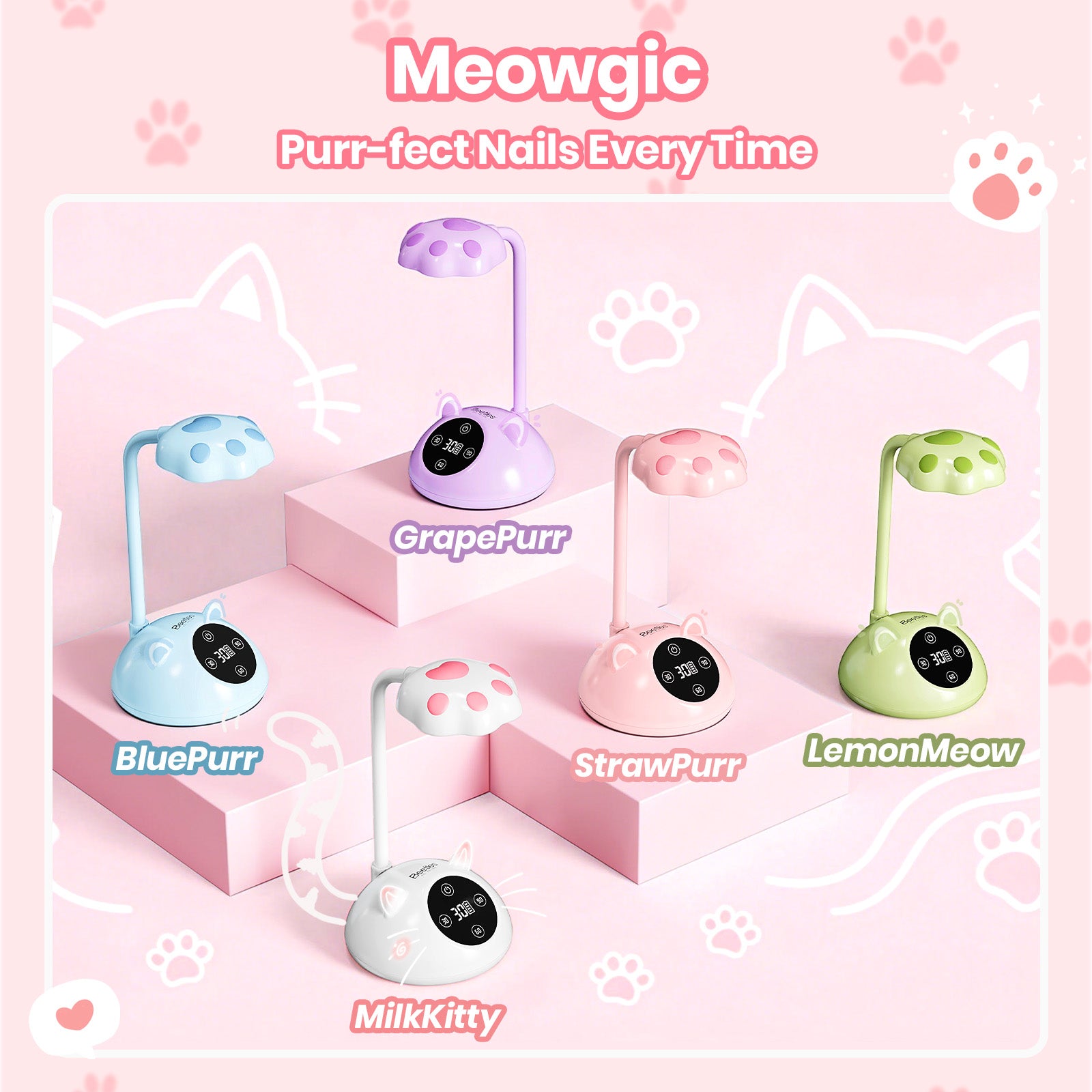 Beetles Stay Shining Meowgic MilkKitty Nail Lamp