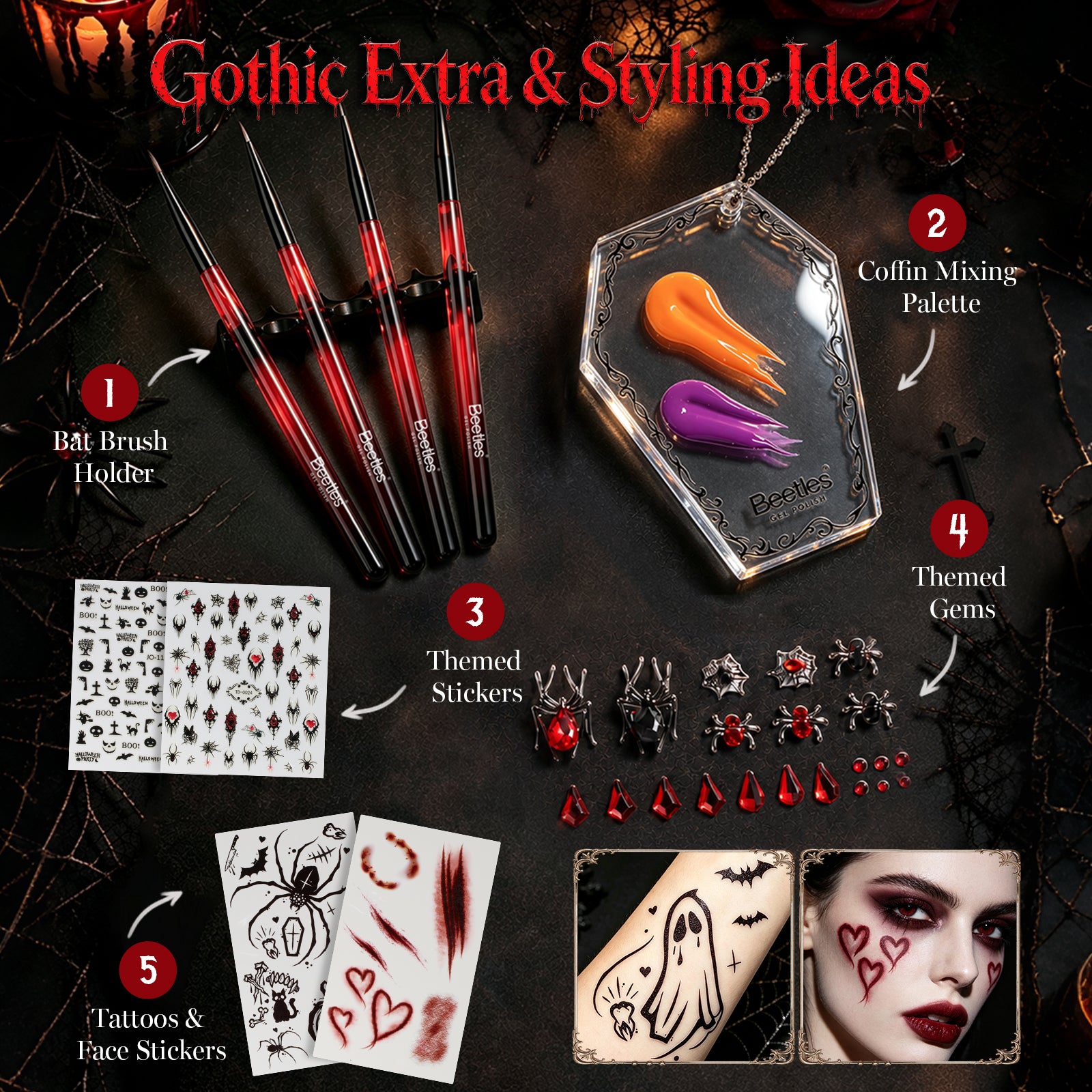 Price Drop: NOW $93)Vampiric Feast - Beetles Halloween HEMA-Free