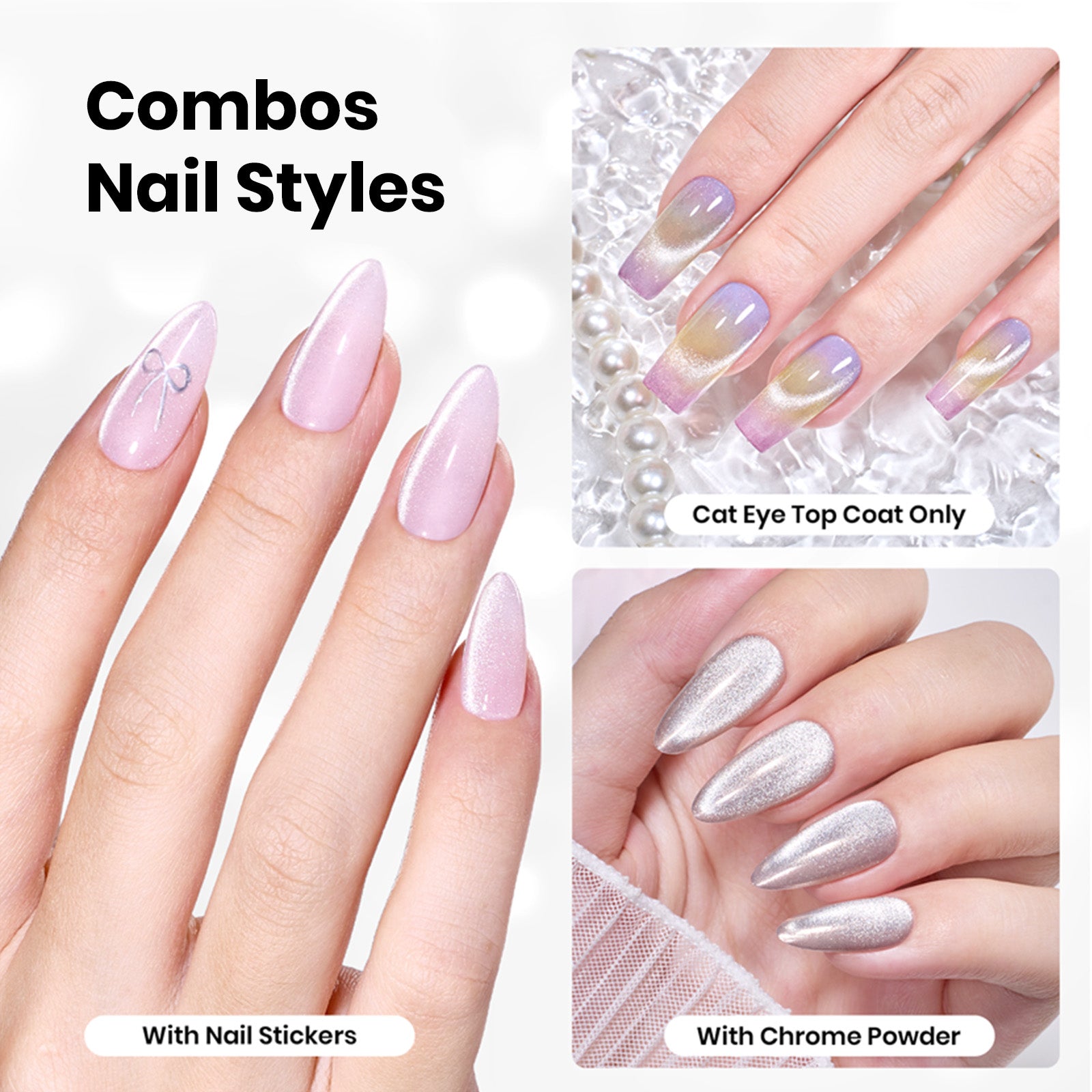 Beetles Stay Shining Cat Eye Top Coat HEMA Free & TPO Free 15ml