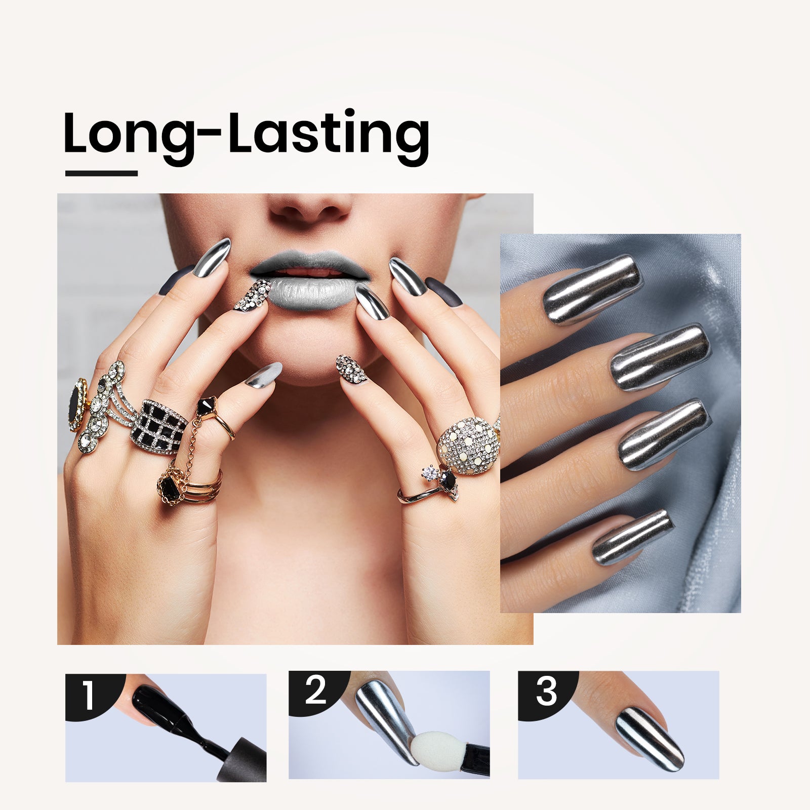 Beetles Stay Shining Mirror Effect Chrome Nail Powder