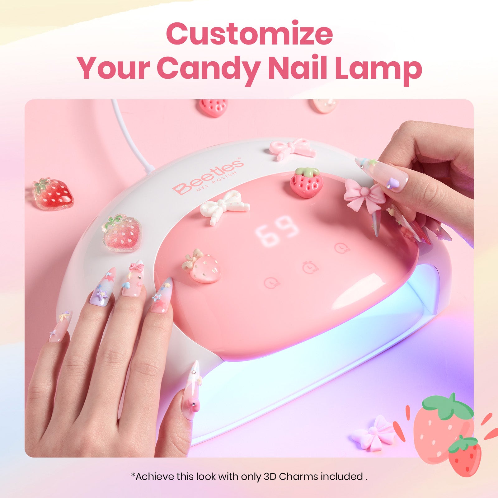 Beetles Stay Shining Candy White UV/LED Nail Lamp