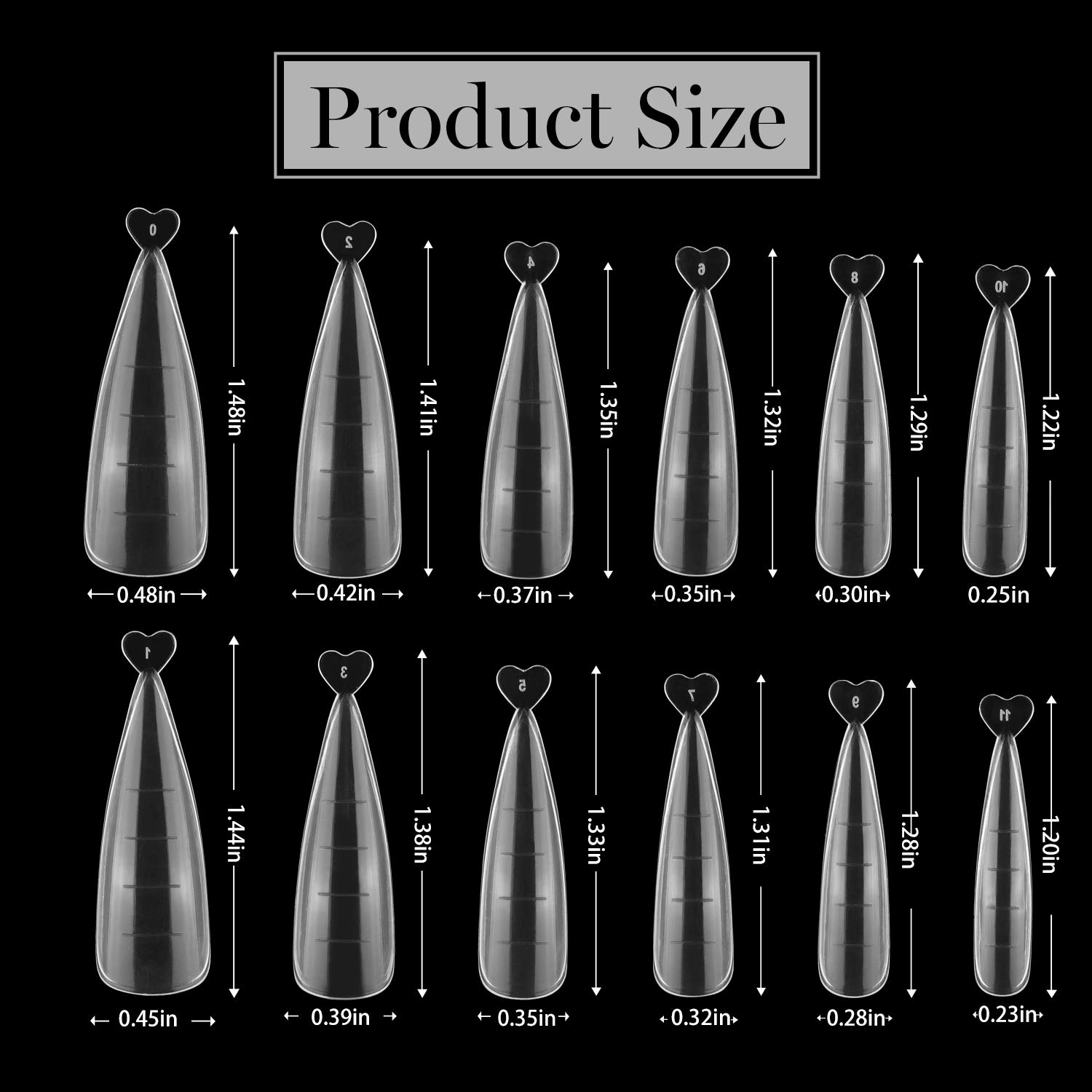 Press On Nail Tips Coffin Fake Nail Set - 120Pcs #030