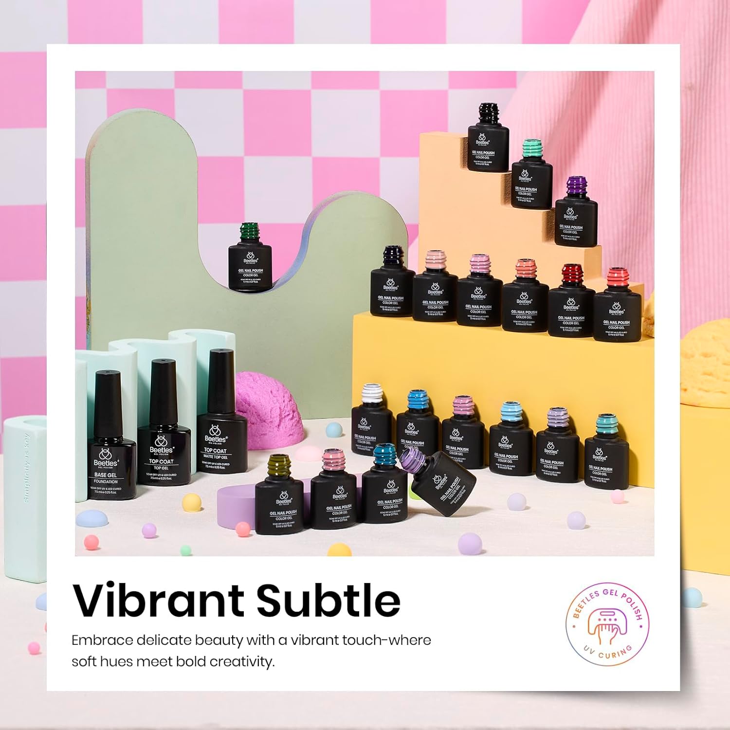 Vibrant Subtle - 20 Colors Gel Nail Polish Set