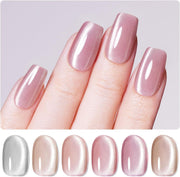 Shimmer Glass Cat Eye 6 Colors Gel Polish Set