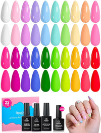 Beetles Deal Box Rainbow Core 20 Colors Gel Polish Set Spring Gel Nail Polish Set