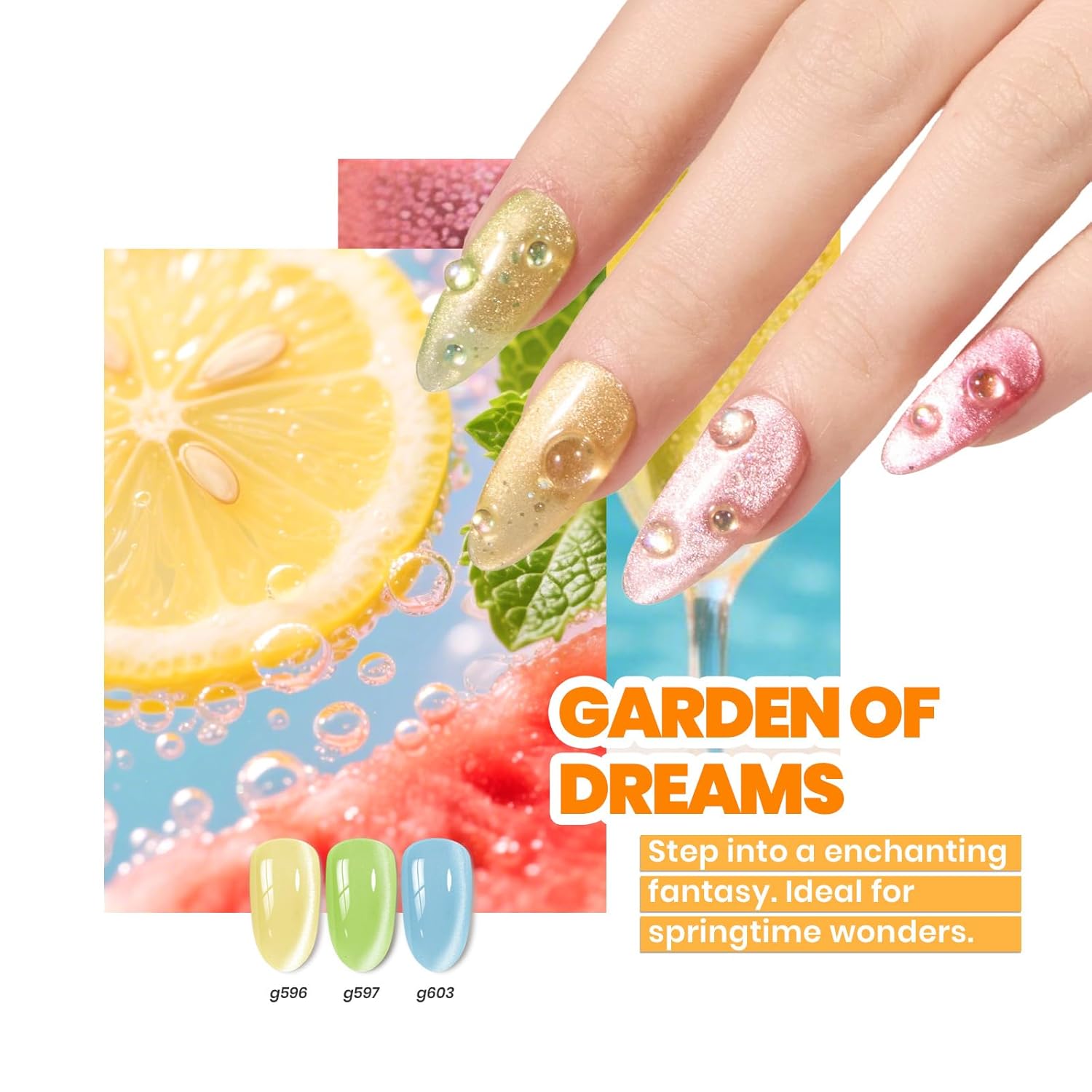 Beetles Bubbly Mixology Cat Eye Gel Nail Polish Set - 8 Colors