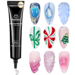 Beetles 3-in-1 Clear 3D Sculpting Gel for Nails Art - 15g