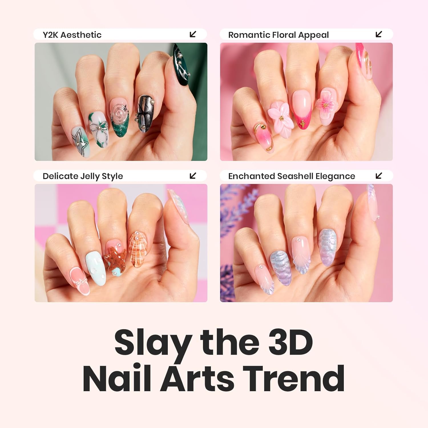 Clear Hard Gel 30g with Chrome Nail Powder Brush Sculpting Gel