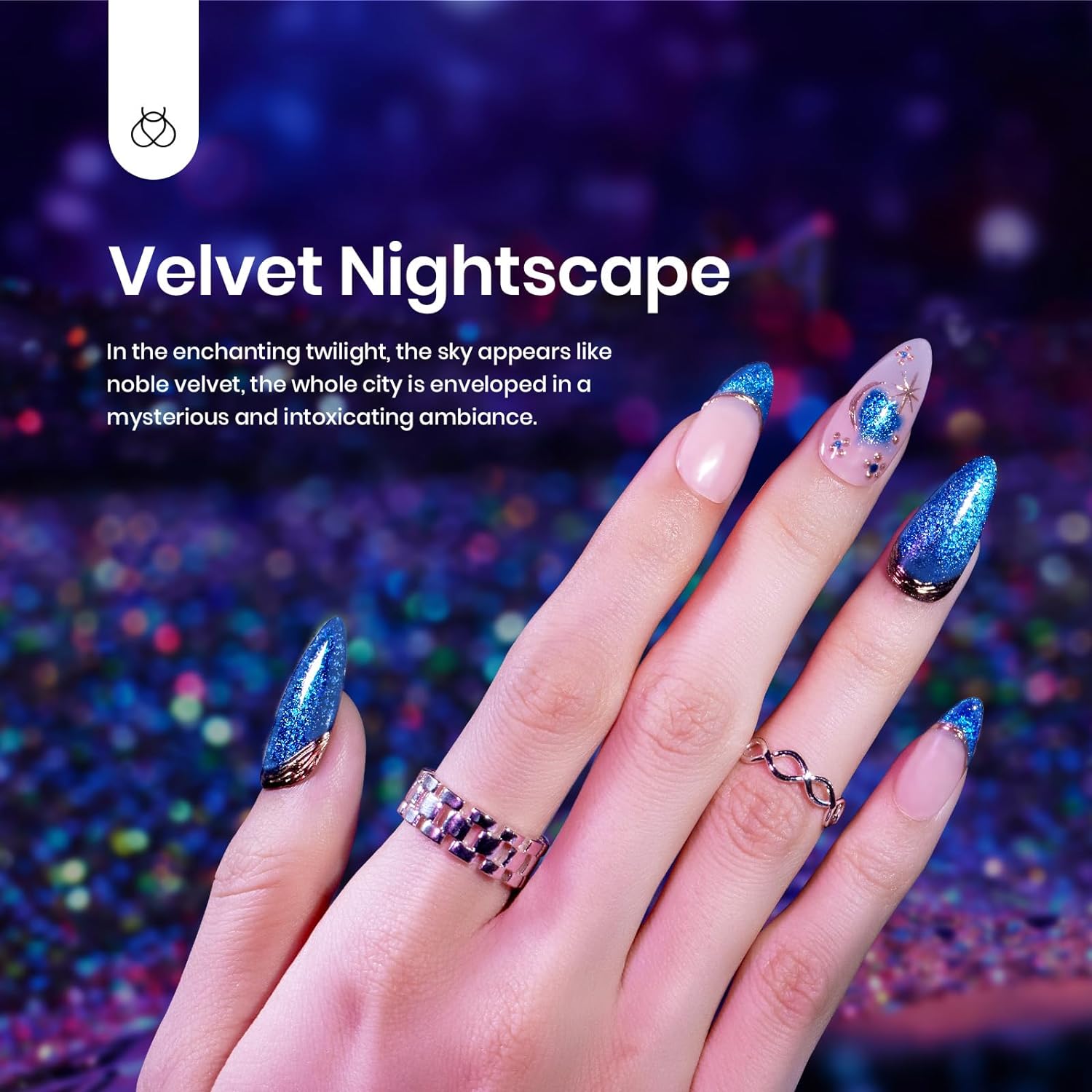 Velvet Nightscape - Nail Art Gel Liner Set