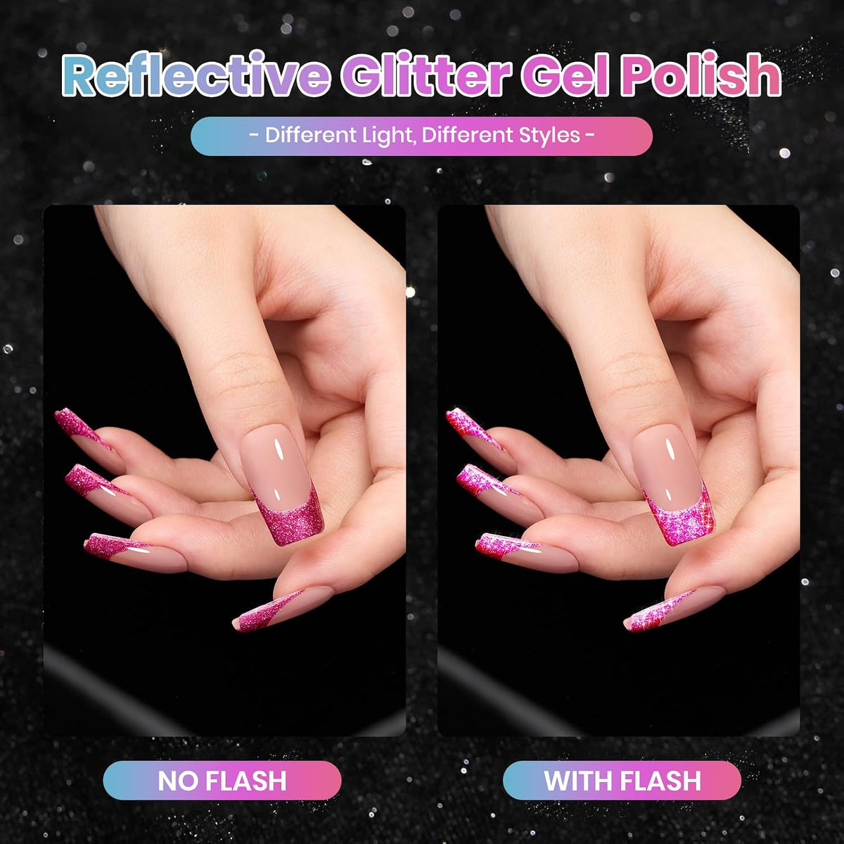 Beetles Glitter Gel Nail Polish Set Party Auras 20 Colors Sparkle and Diamond Shimmer Nails Art