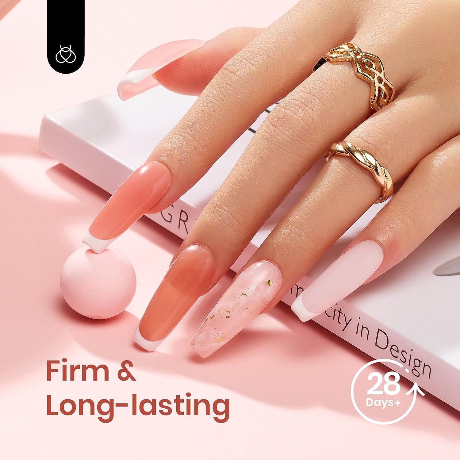 Gentle Treatment - 6 Colors Poly Nail Extension Gel 15g with Uv Light Starter Kit