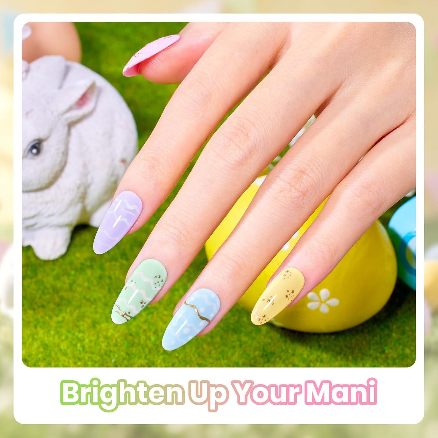Easter Pastel Polka Dot - Spring Nails 6 Colors Set