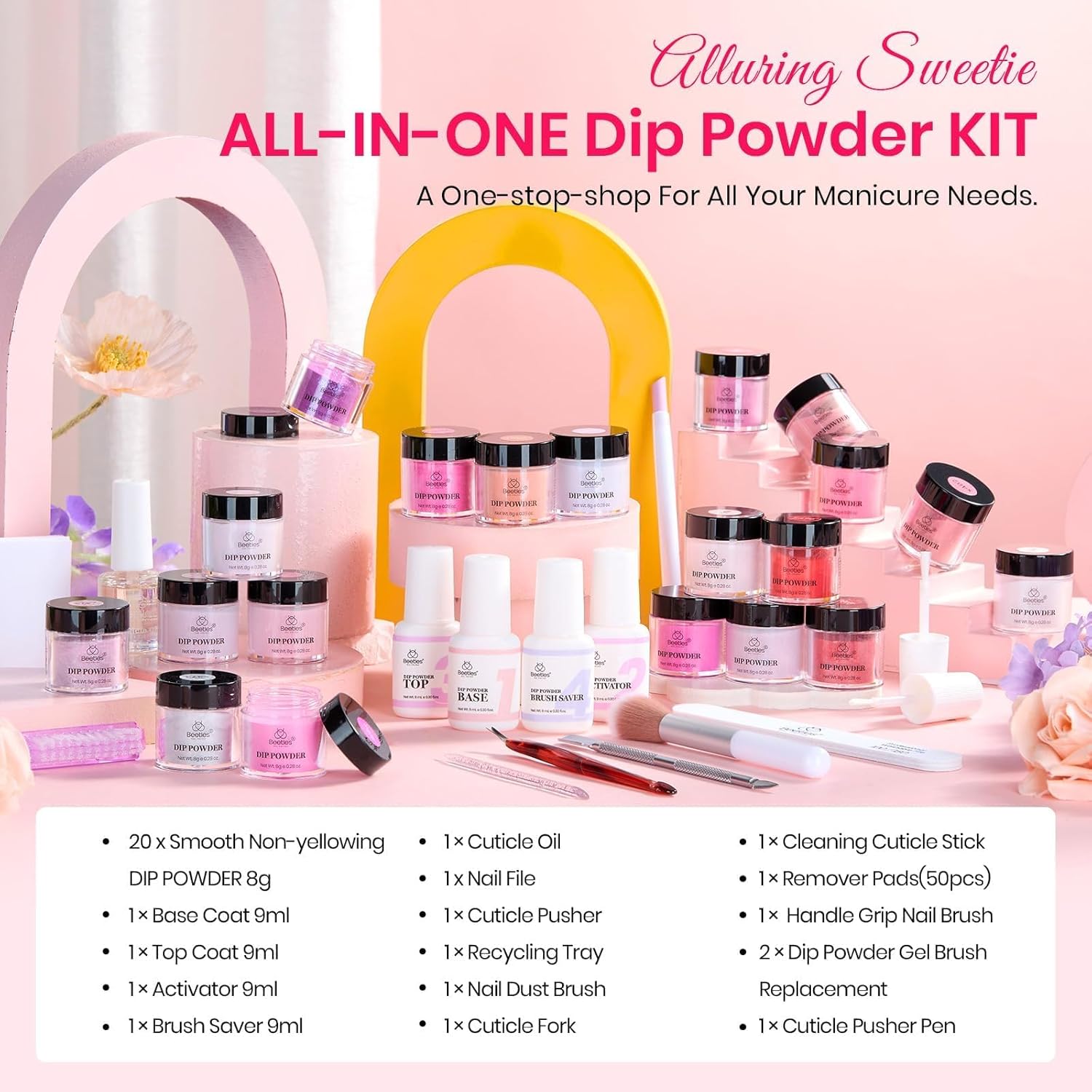 Alluring Sweetie | 20 Colors Dip Powder Nails Kit 