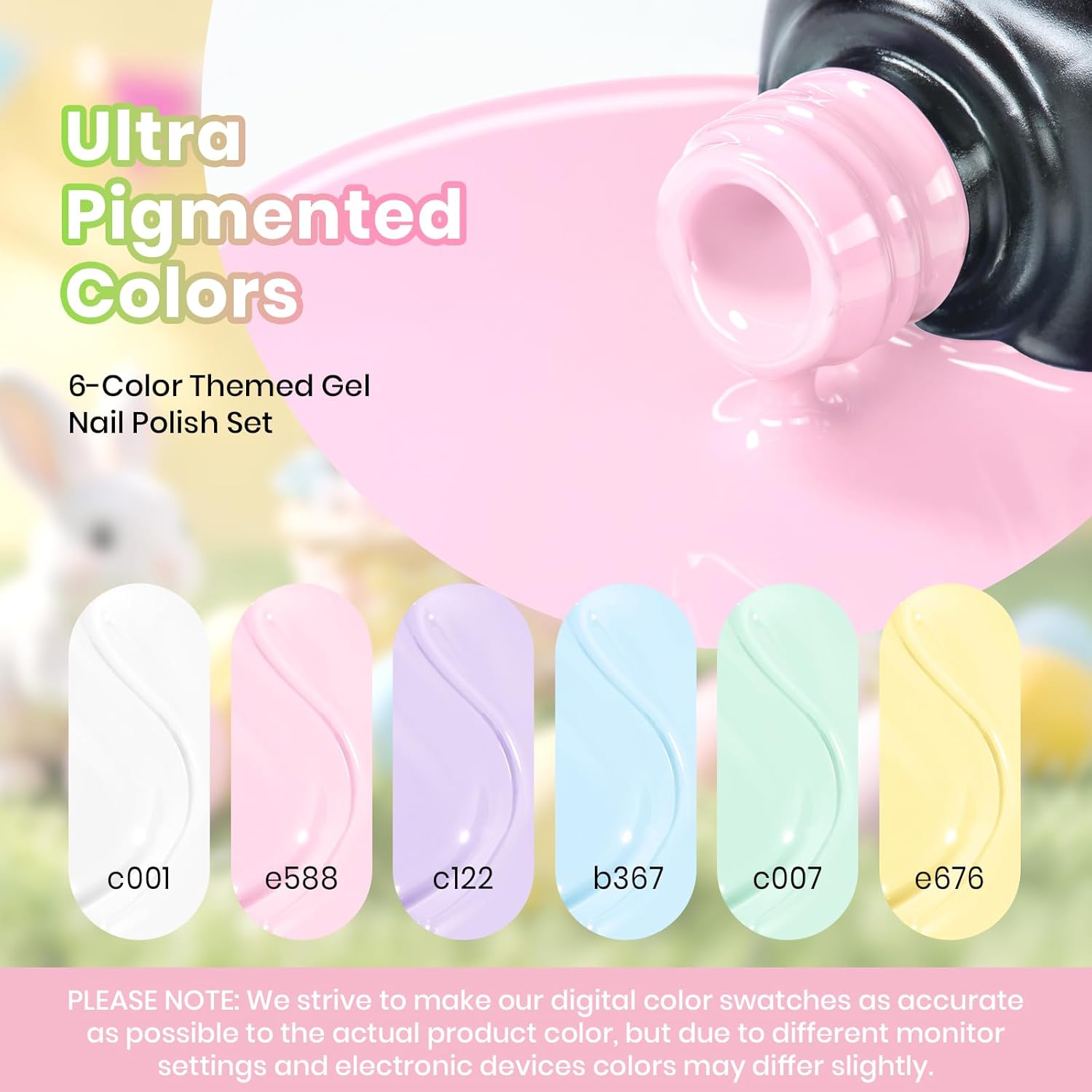 Easter Pastel Polka Dot - Spring Nails 6 Colors Set