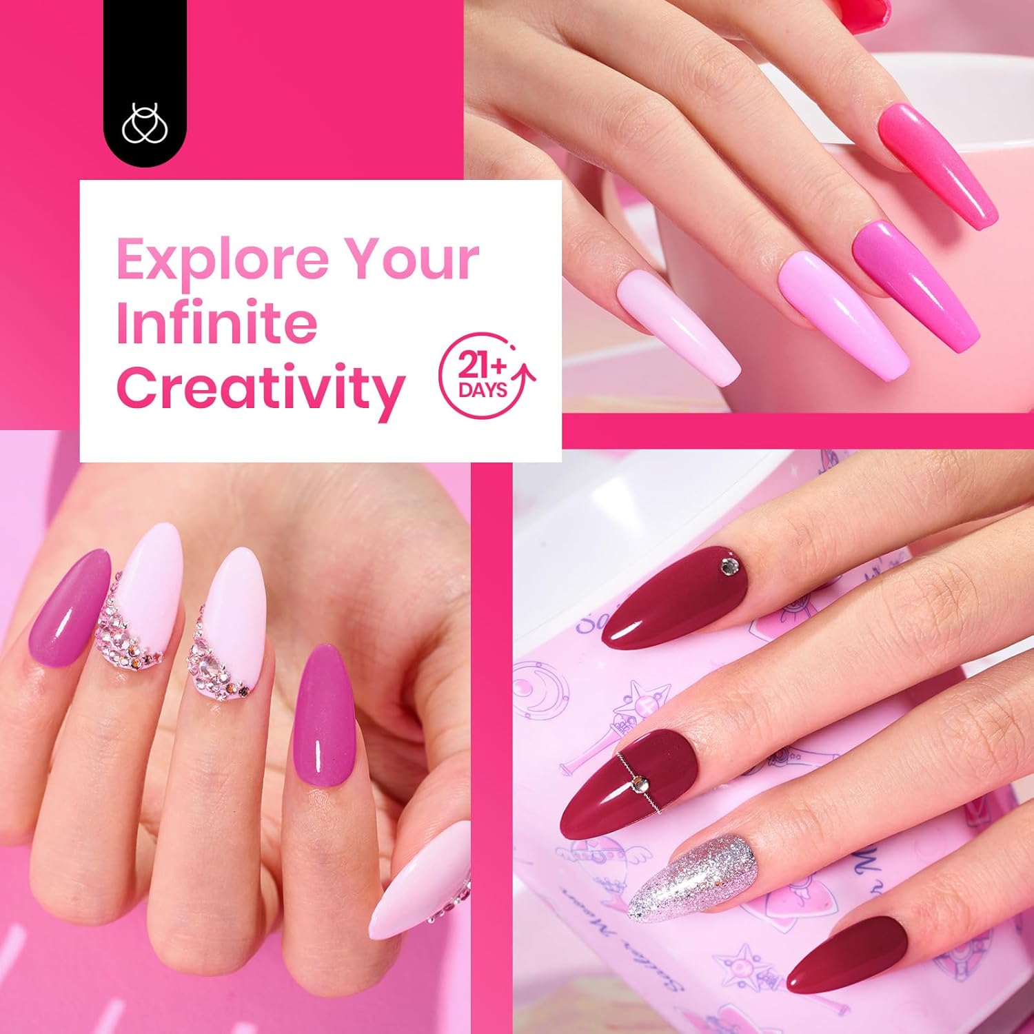 Love of Pink-Beetles 7 Colors Dip Powder Kit