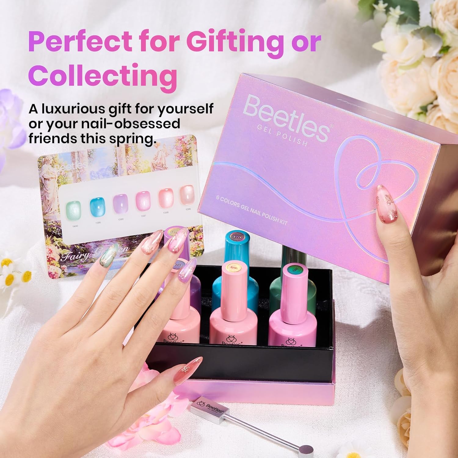 Fairy Garden- Spring Nails 6 Colors Cat Eye Gel Nail Polish Set