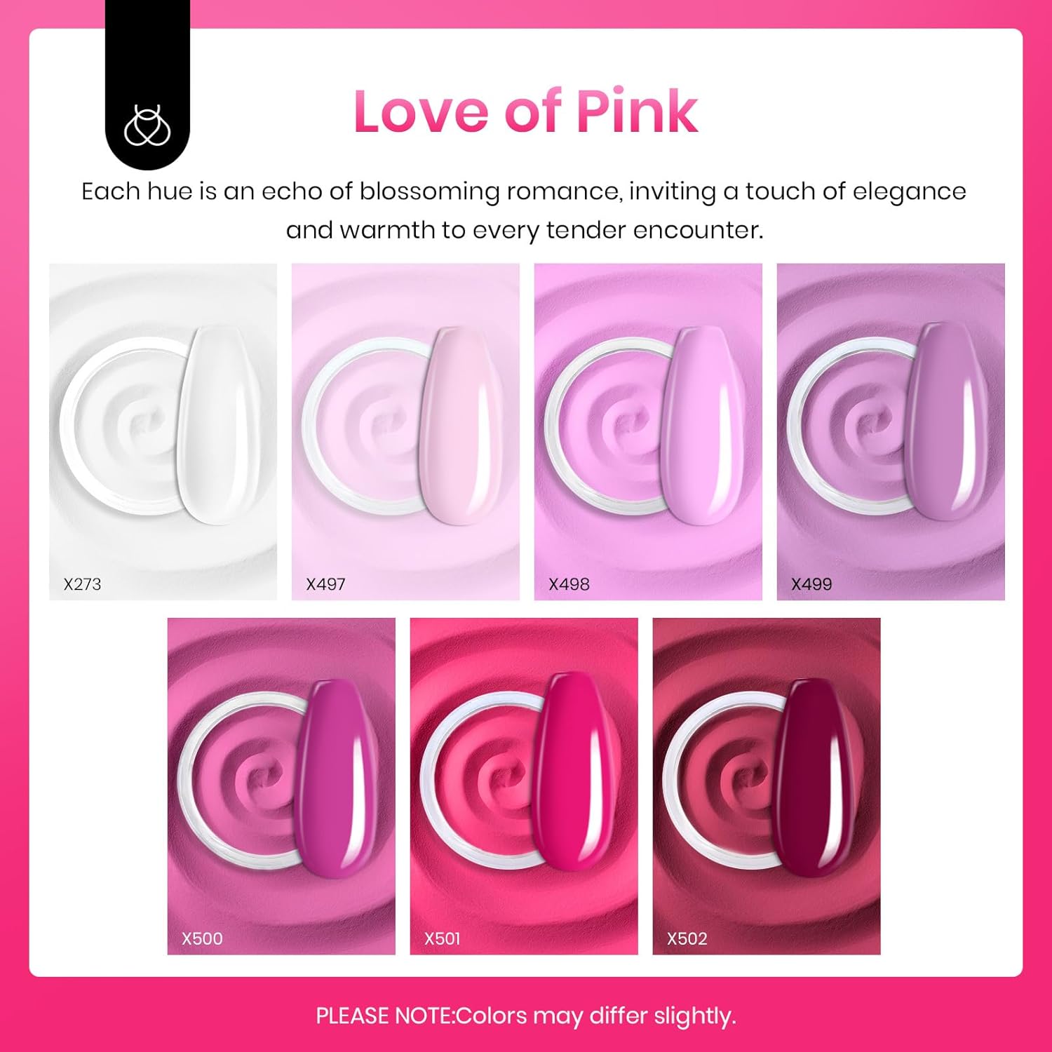 Love of Pink-Beetles 7 Colors Dip Powder Kit
