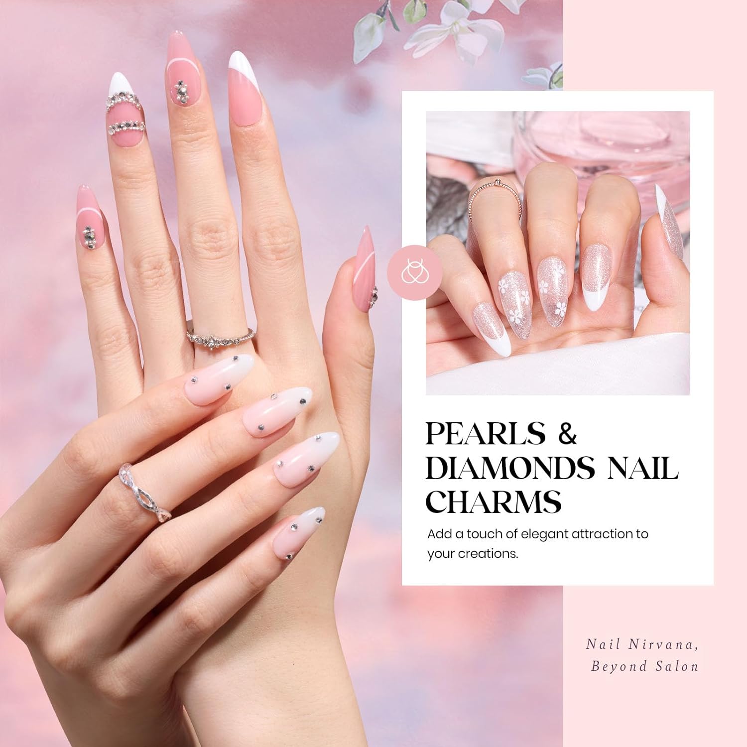 Nude Paradise-20 Gel Colors Nails Set with Top and Base Coat (5ml