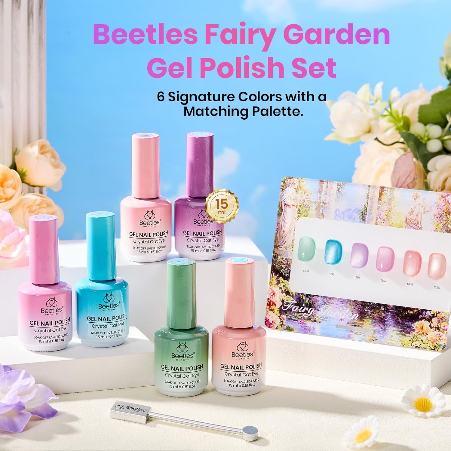 Fairy Garden- Spring Nails 6 Colors Cat Eye Gel Nail Polish Set