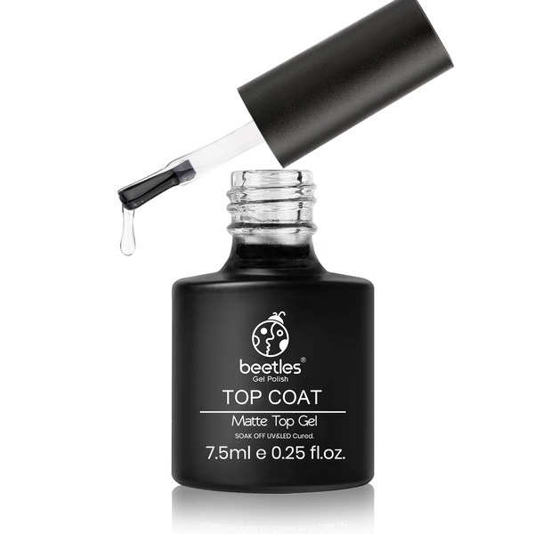 Beetles Gel Matte Top Coat: Long-Lasting, No Wipe Gel Nail Polish