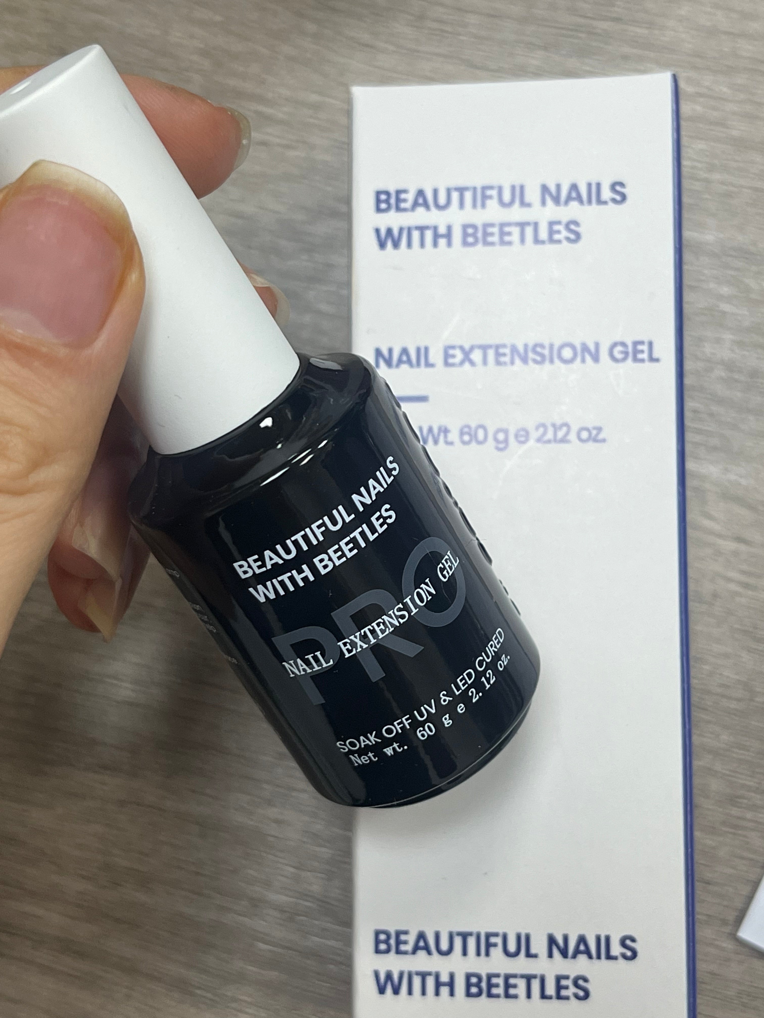 Beautiful Nails with Beetles Nail Extension Gel for Nails-Net wt. 60g e 2.12 oz. Builder Gel Nail Nail Extension Clear Nude Pink Hard Gel Sculpted Gel with Base Top Coat Nail Forms Nail Pen Nail Art Manicurist Gift for Women