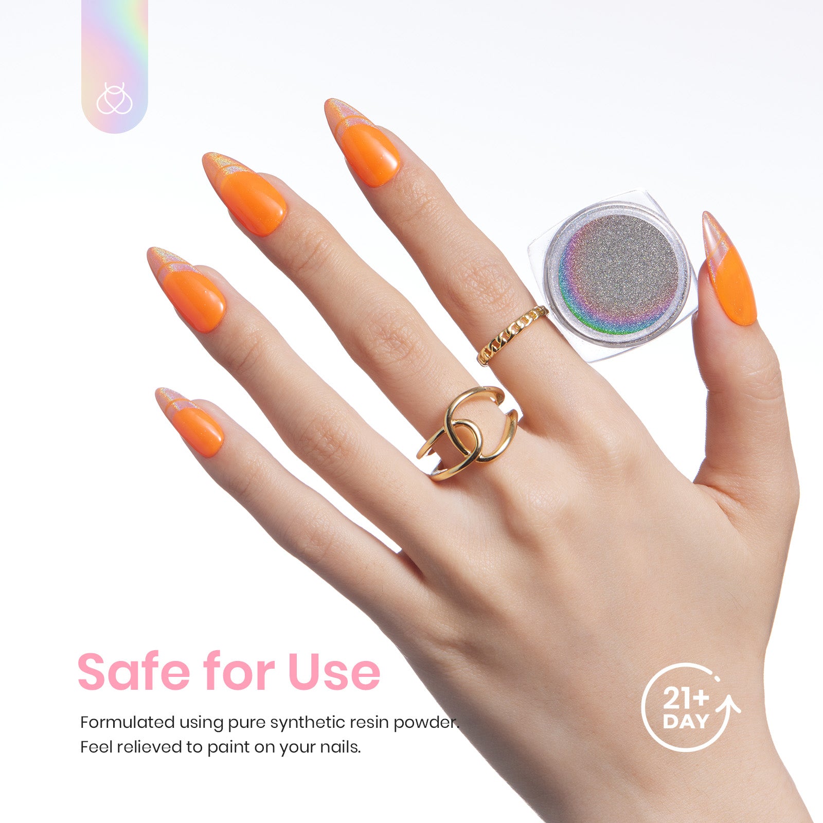 Beetles Stay Shining Holographic Effect Chrome Nail Powder Set
