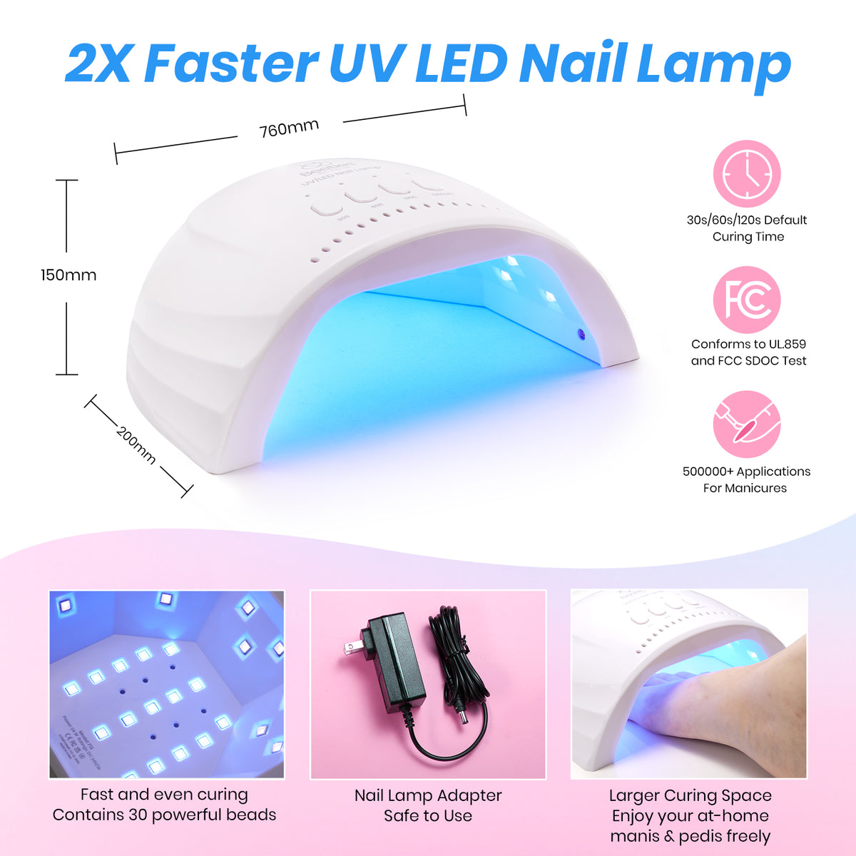 (Ideal Gift) Beetles DEAL BOX Seasonless Palette Gel Nail Starter Kit 35 Colors 90PCS HEMA-Free & TPO-Free All-in-One Mani Kit