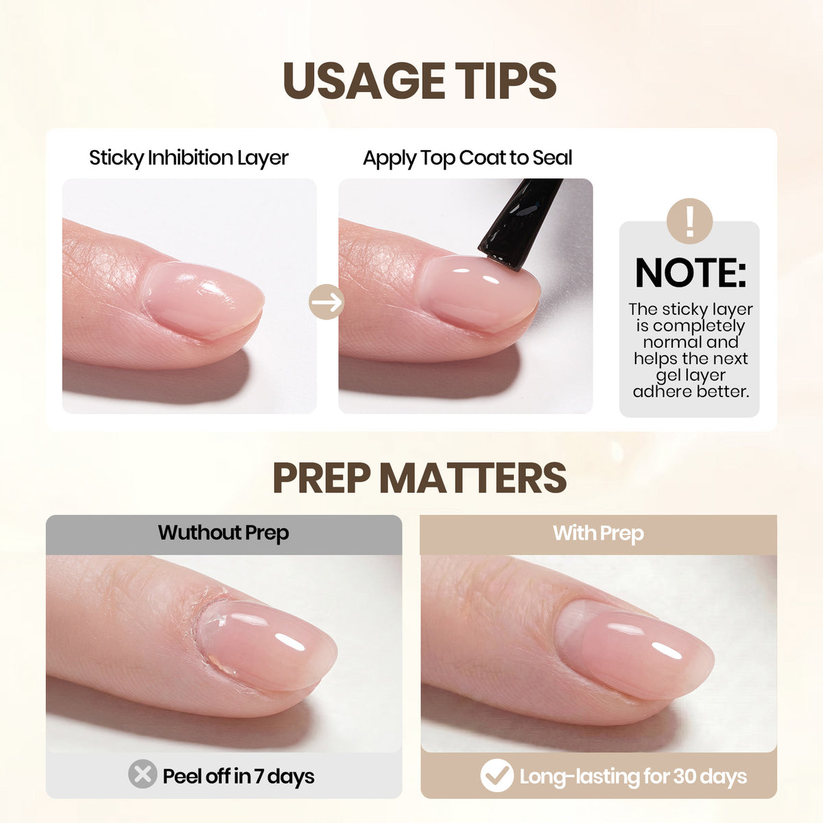 Beetles Builder Gel Nude & Pink, TPO & HEMA-FREE 6 Colors & Nail Brush 8 in 1 for Building Strengthening & Extension, Beginner Friendly DIY Salon at Home, UV LED Nail Lamp Needed, Nude Reverie
