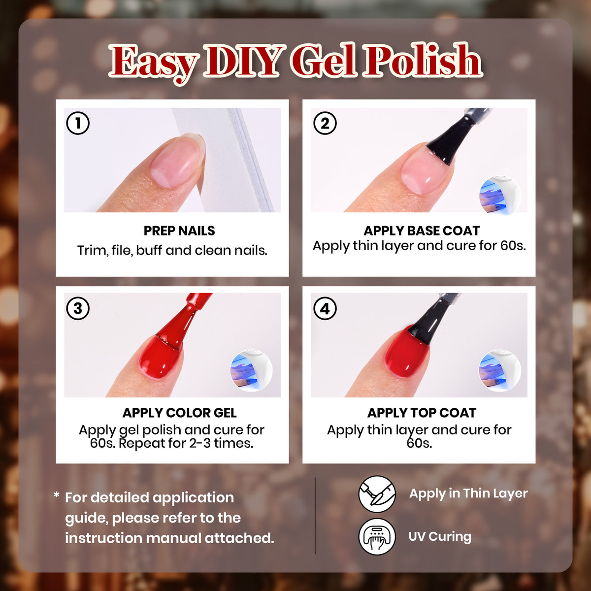 Beetles Hema Free & TPO Free Gel - Christmas Elf