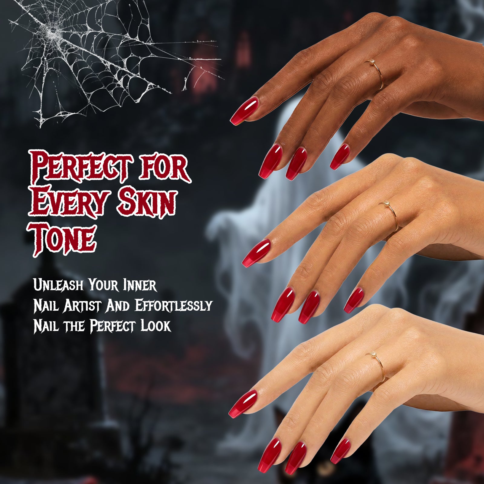 Beetles Ruby Cherry Gel Polish Halloween Nails HEMA FREE & TPO FREE 15ML 2026 Halloween Limited Edition