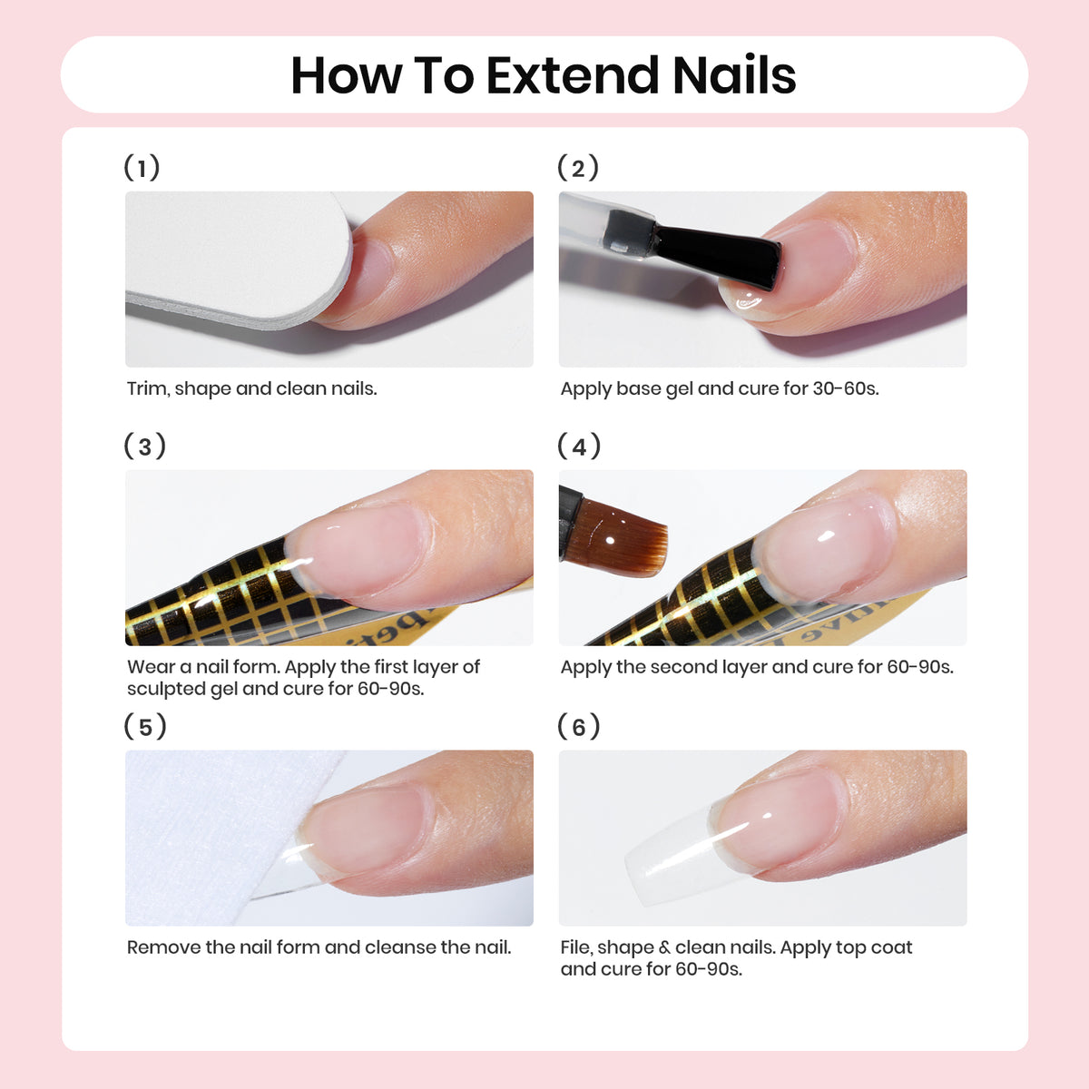 Beetles Builder Gel Nude Pink Sculpted Gel High Hardness