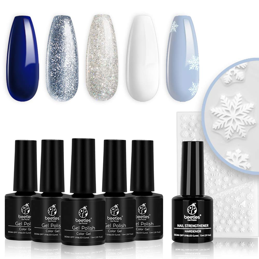 Sparkling Snow | Gel Polish 6 Colors Set