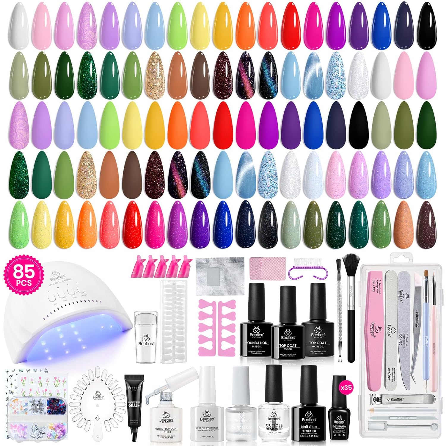 Travel Diary-35 Colors ALL-IN-1 Gel Nail Kit