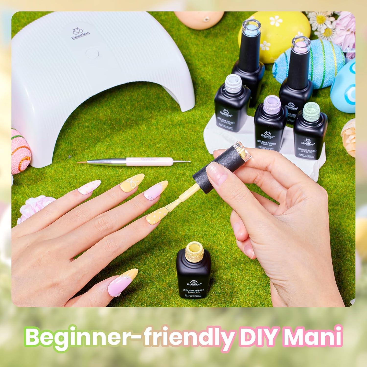 Easter Pastel Polka Dot - Spring Nails 6 Colors Set