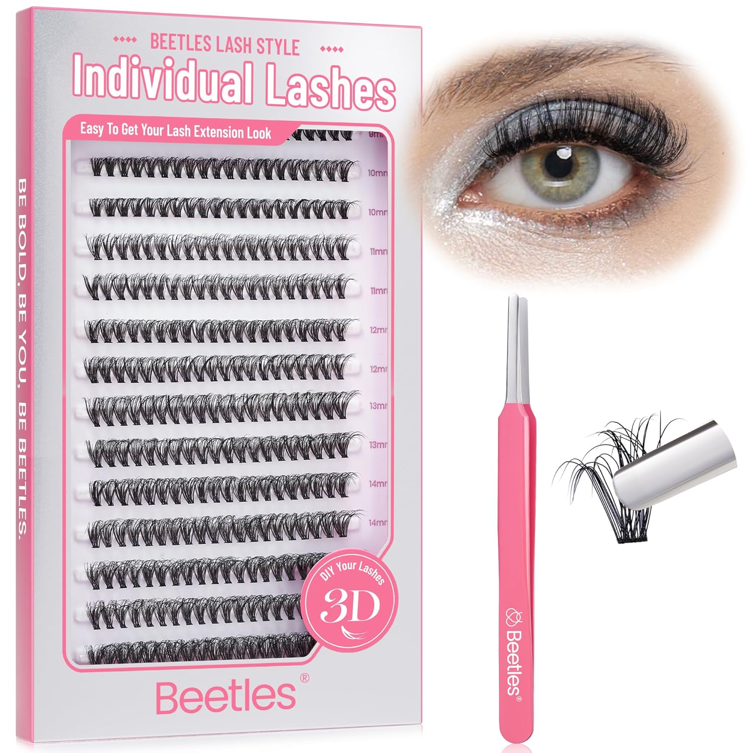 False Eyelash Clusters Kit| Individual Lashes 320pcs 8-16mm 40D