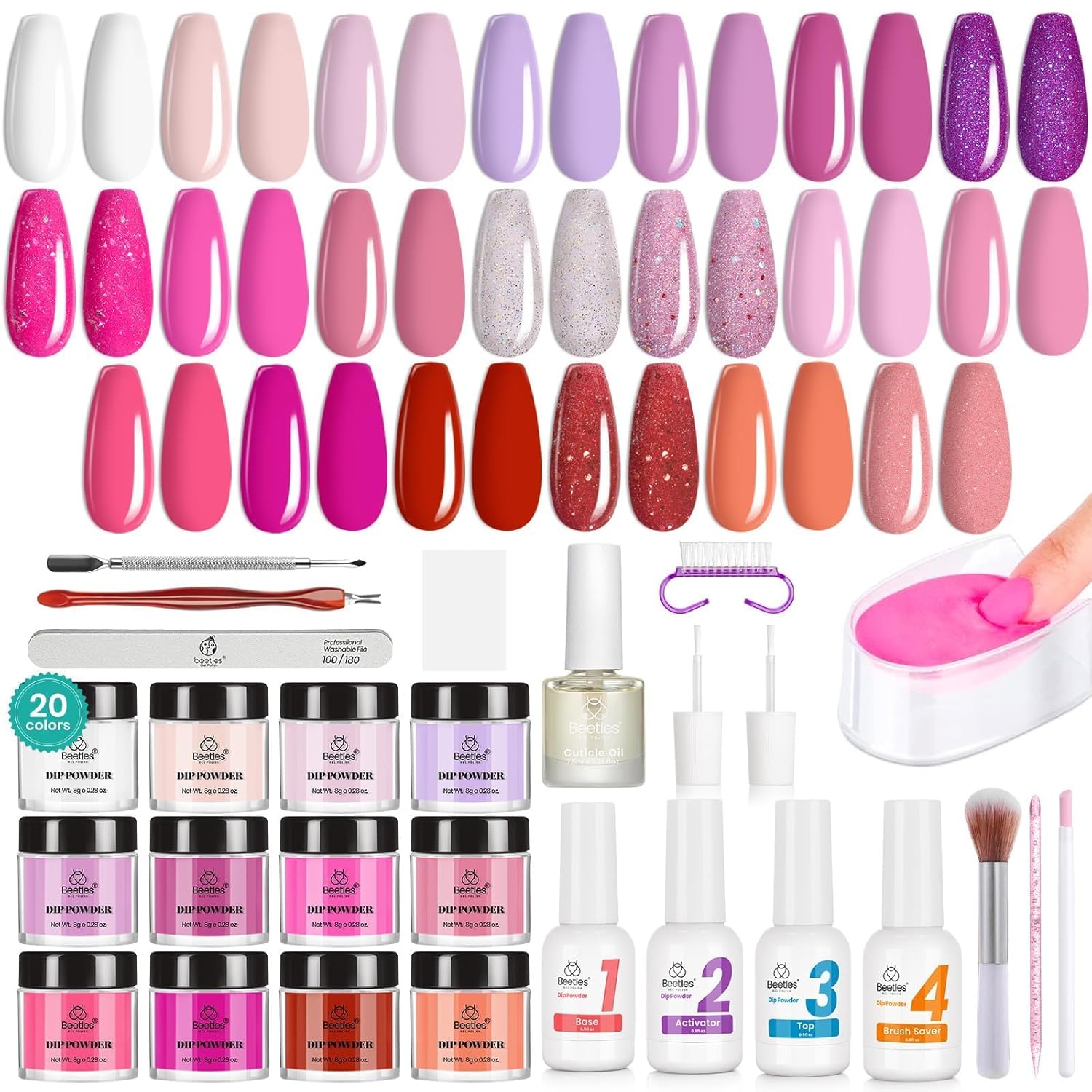 Alluring Sweetie | 20 Colors Dip Powder Nails Kit 