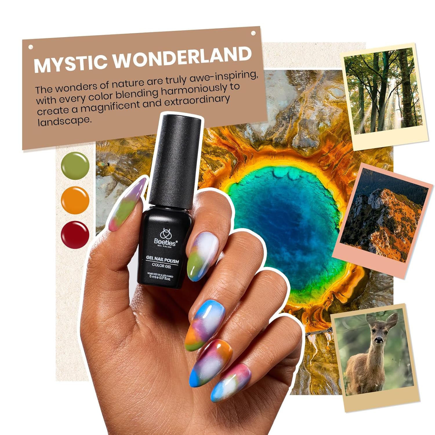 Mystic Wonderland Kit: 45 Colors Nail All in one Starter Kit (total 68pcs)