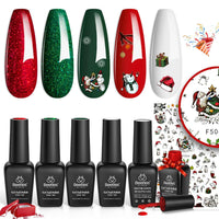 Happy Holidays | Gel Polish 6 Colors Set with   Gift Box