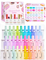 Dessert Feast | 30 HEMA Free Colors with Top and Base Coat, 10ml Each Spring Nails
