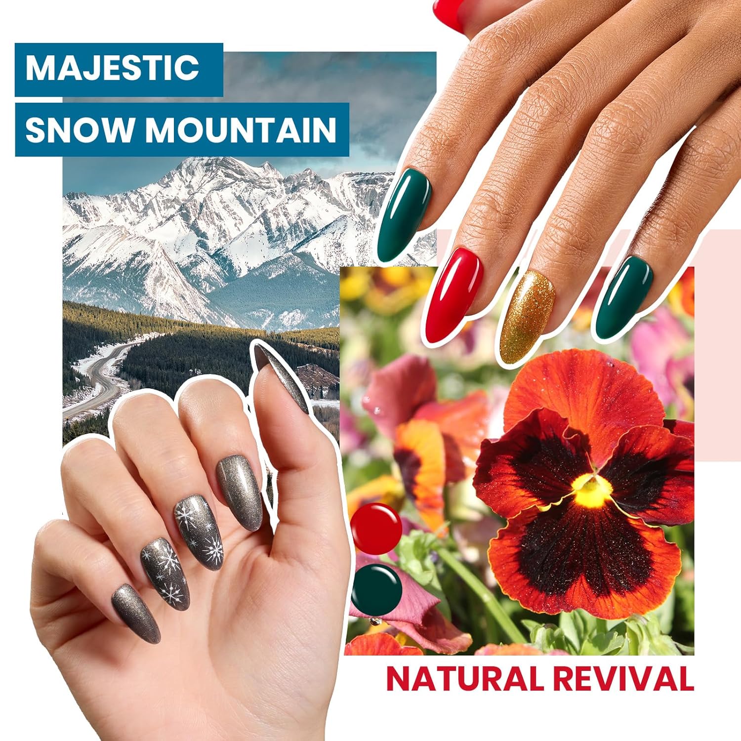 Mystic Wonderland Kit: 45 Colors Nail All in one Starter Kit (total 68pcs)