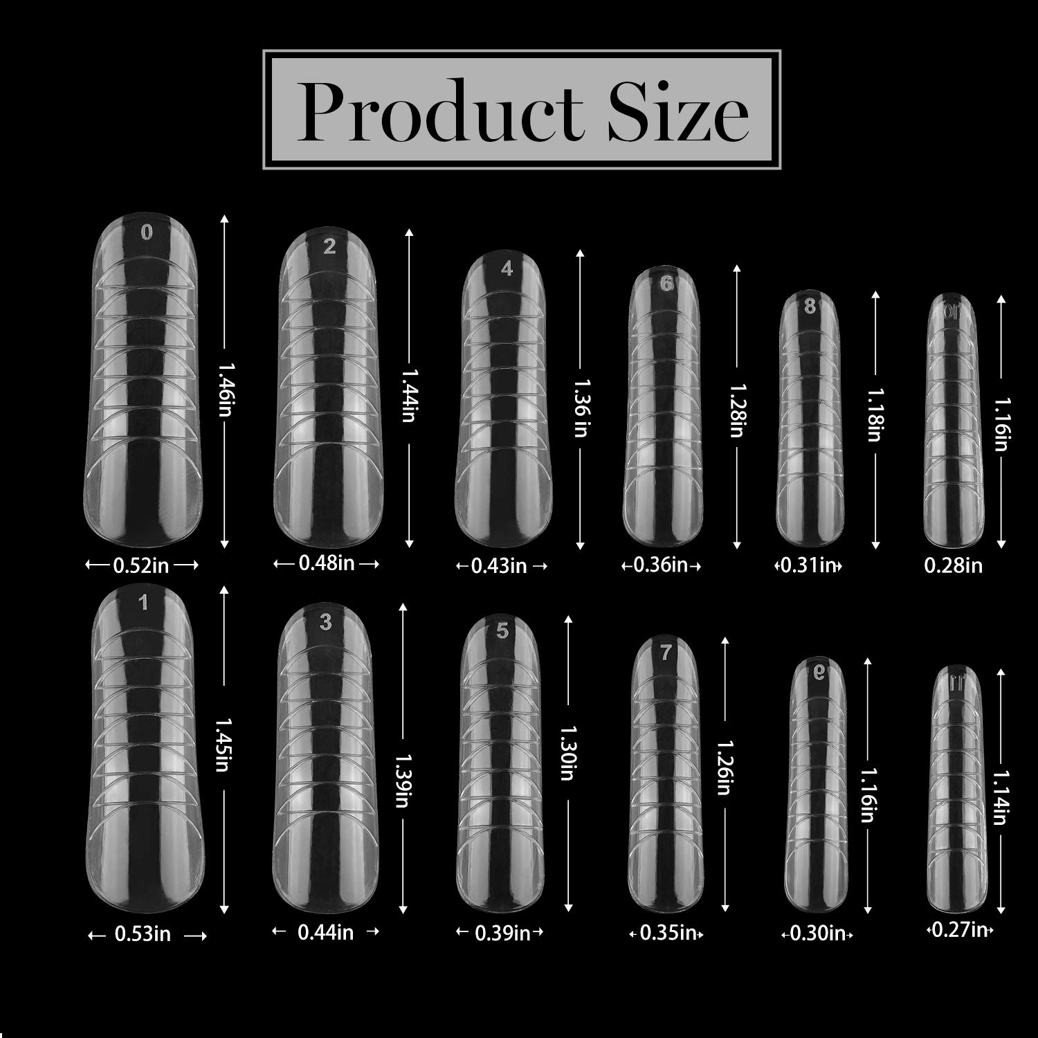 Press On Nail Tips Coffin Fake Nail Set - 120Pcs #030
