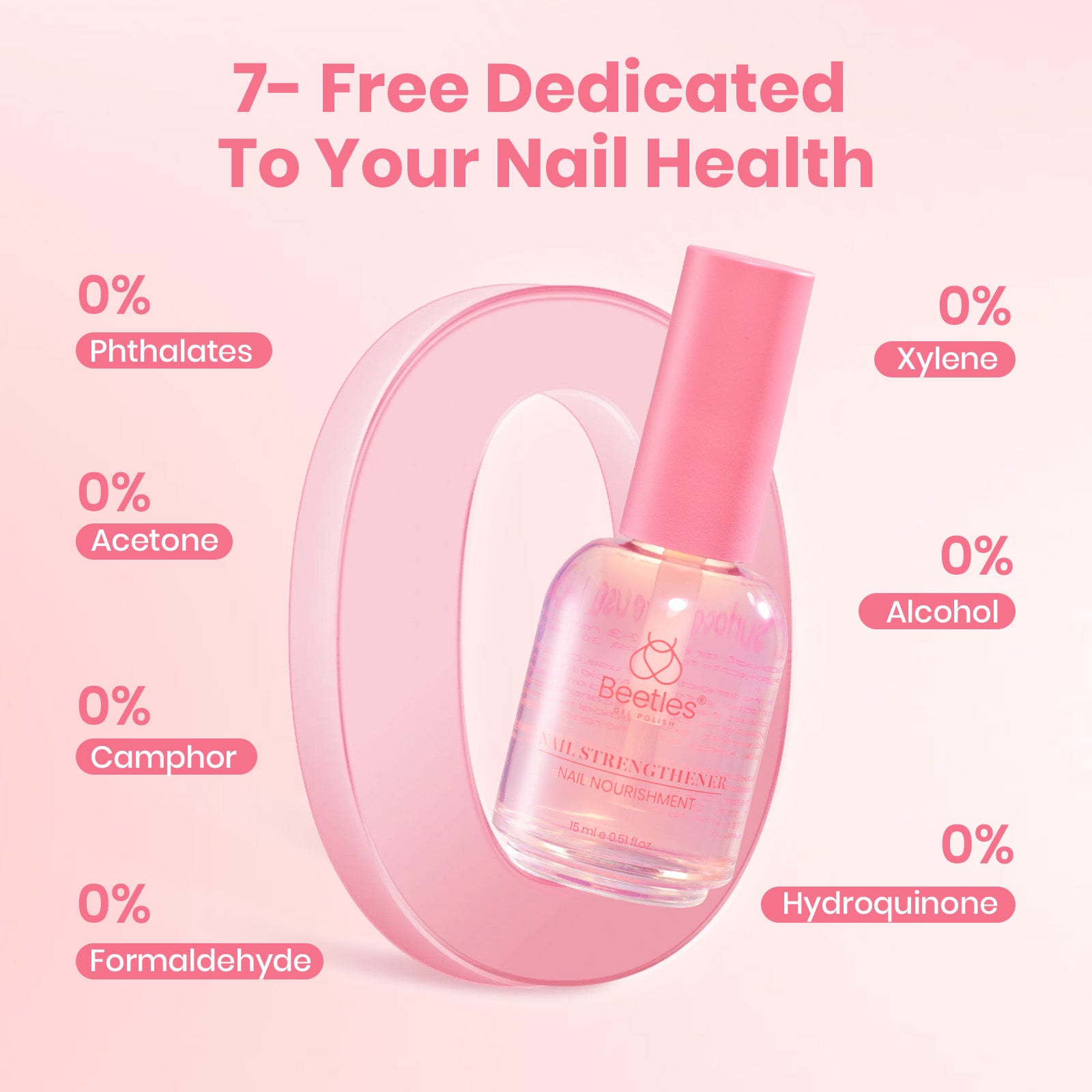 Beetles Stay Shining Strawberry Nail Strengthener 15ml