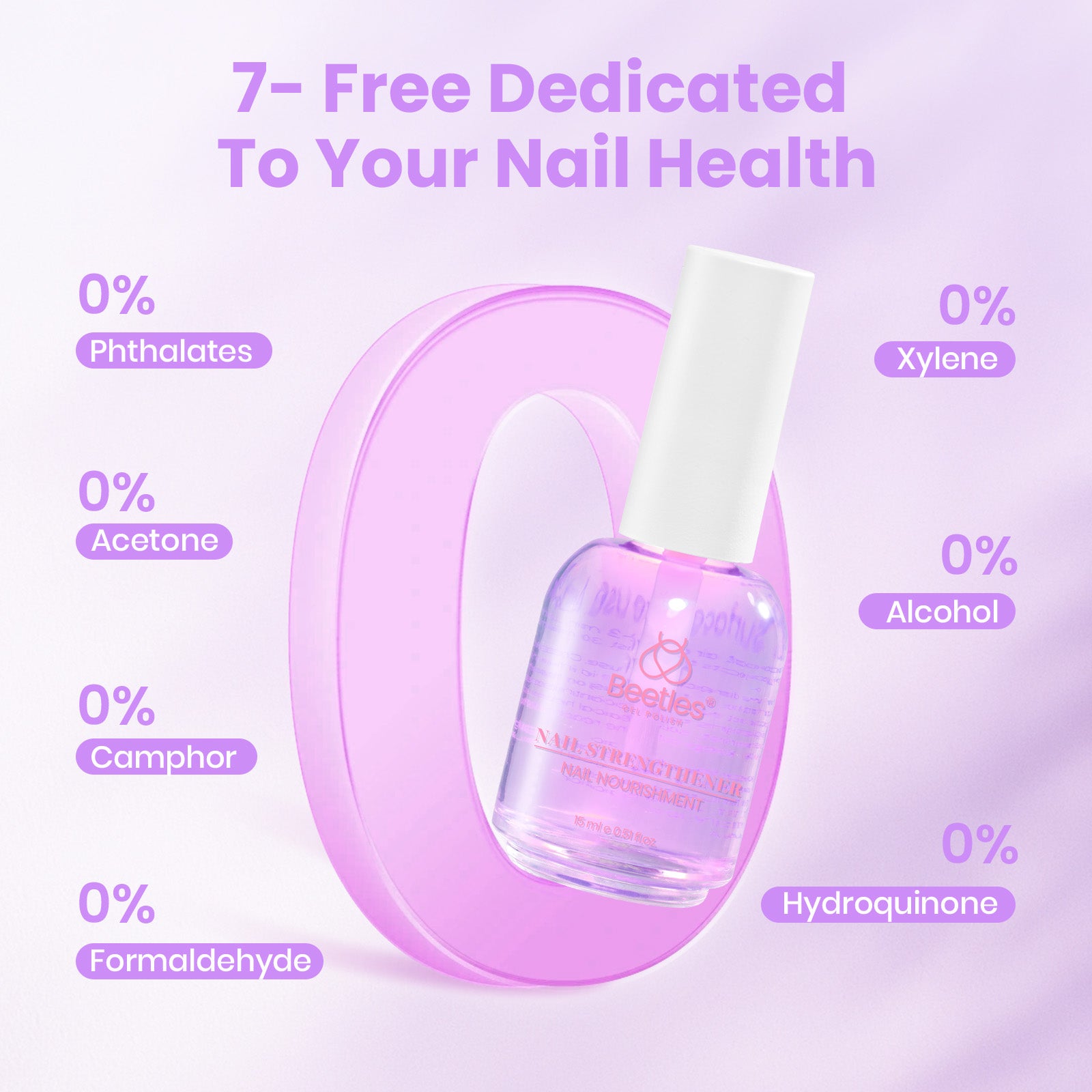 Beetles Stay Shining Grape Nail Strengthener 15ml