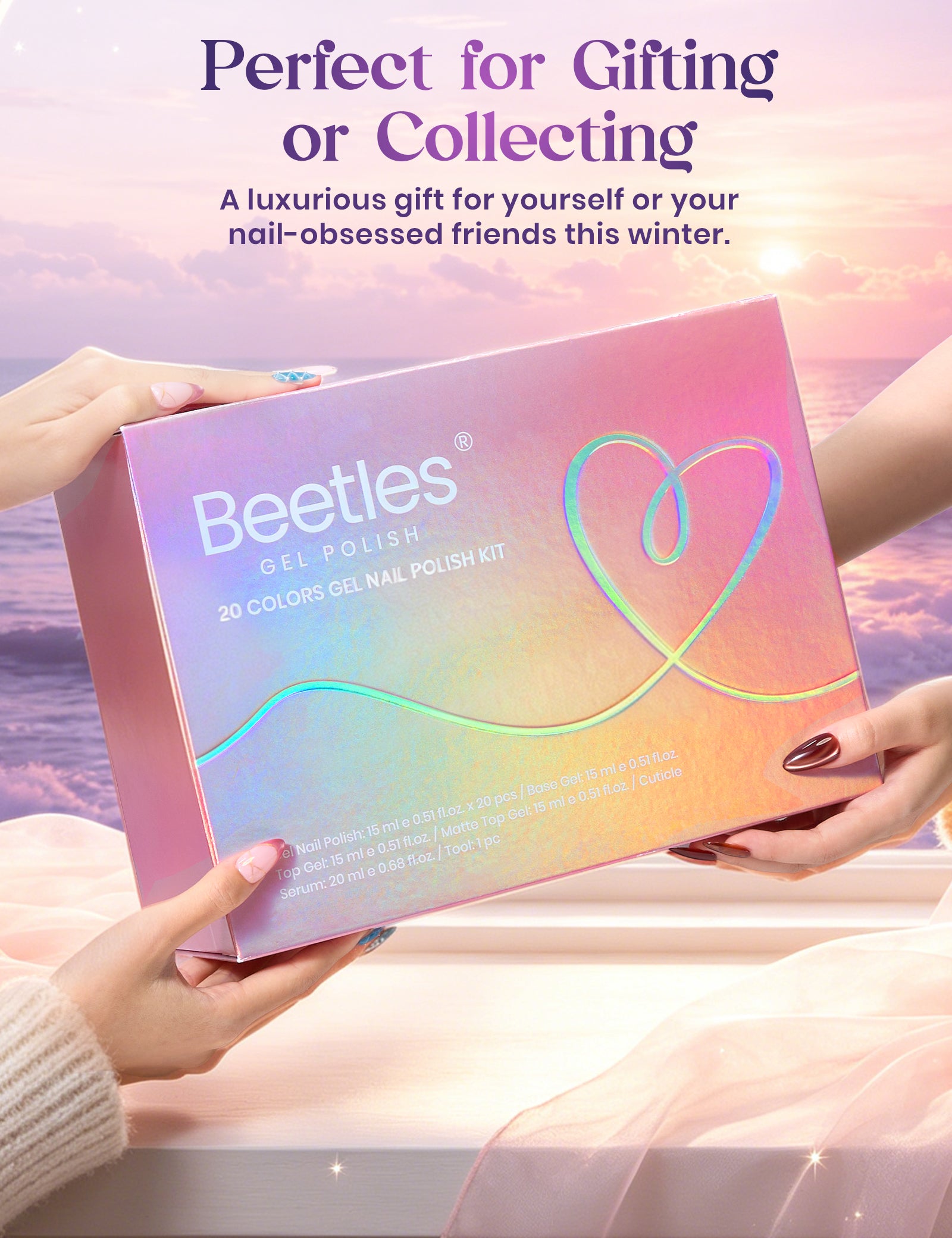 Beetles Sky Symphony Cat Eye 20 Colors Gel Nail Polish Kit 15ml Each