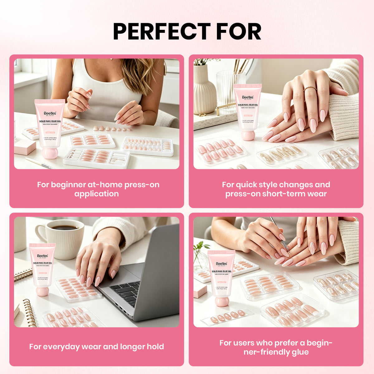 Beetles Nail Glue-Solid Nail Glue Gel