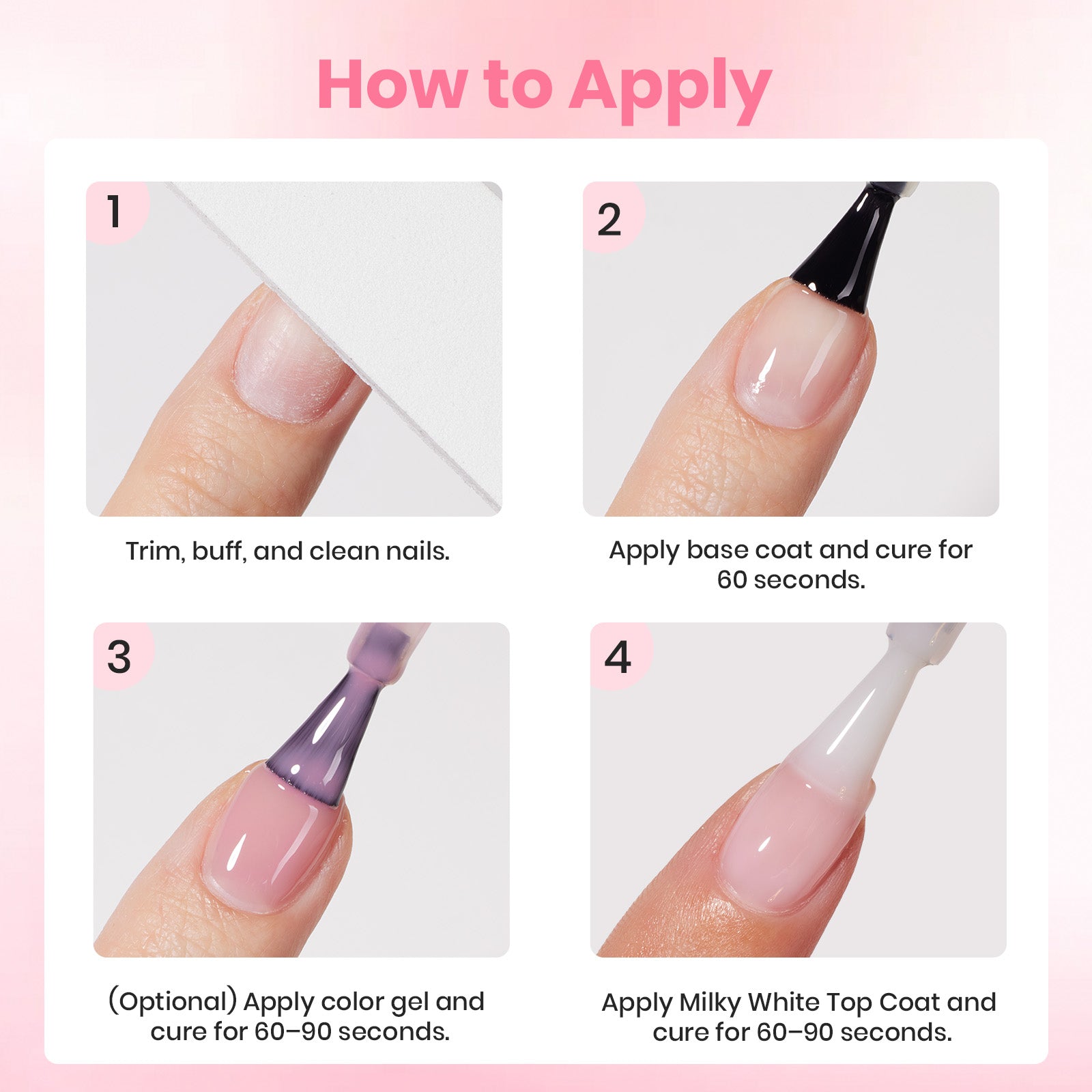 Beetles Stay Shining Milky White Top Coat HEMA Free & TPO Free 15ml